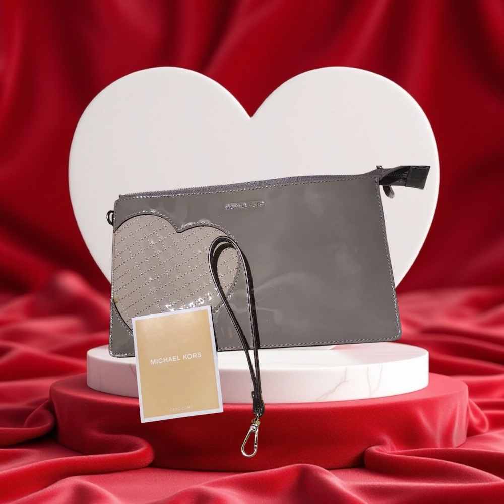 Michael Kors Gray Wristlet